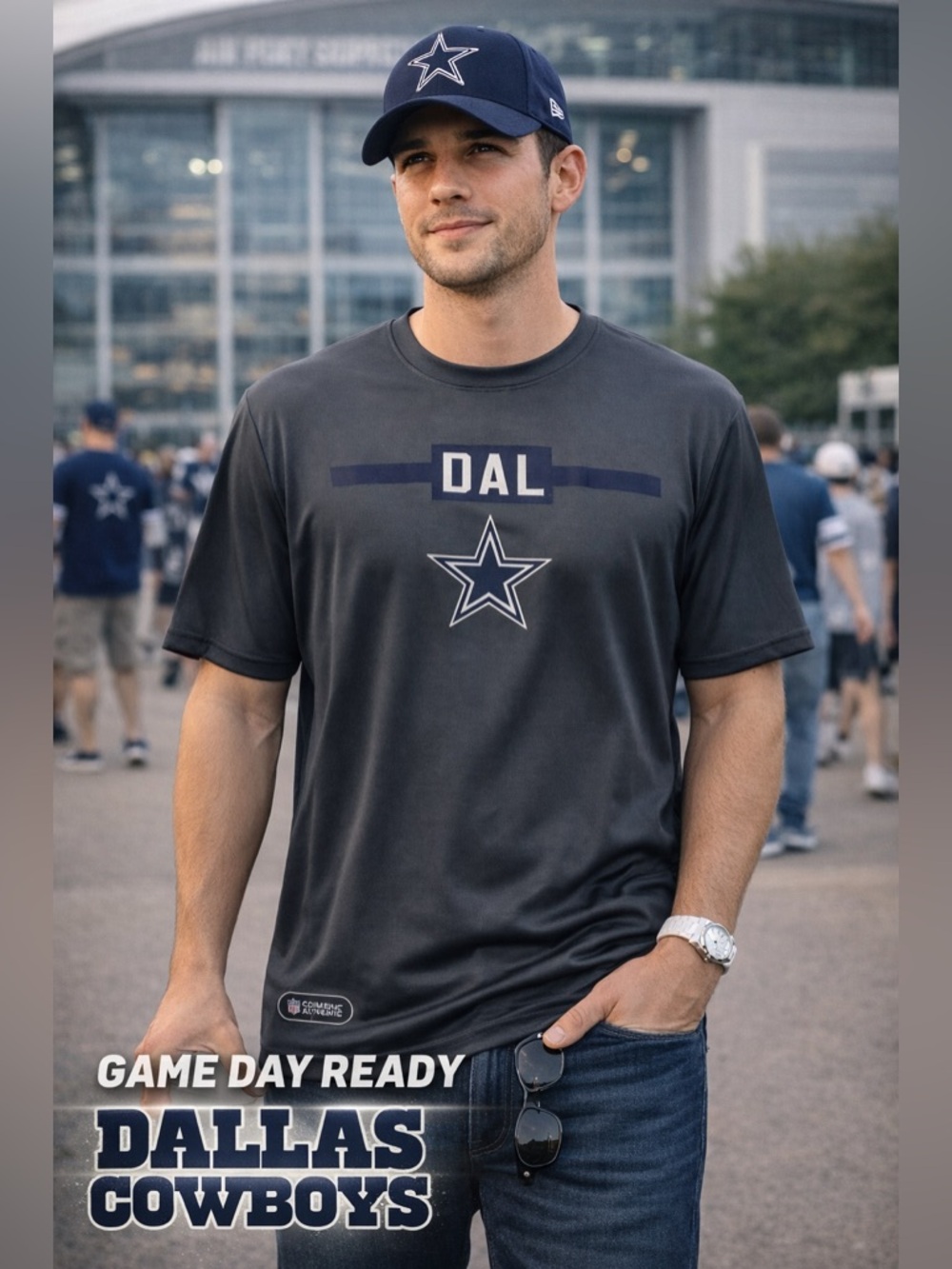 🚨Dallas Cowboys NFL Dri-Fit Performance Tee XL | Game Day Athletic Shirt